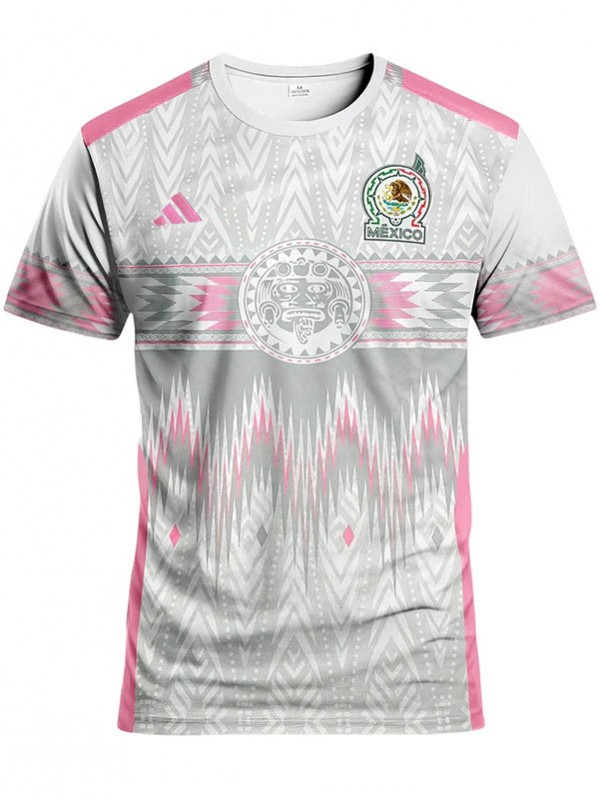Mexico maillot d'entraînement spécial gris d'avant-match pour homme adulte saison 2025-2026
